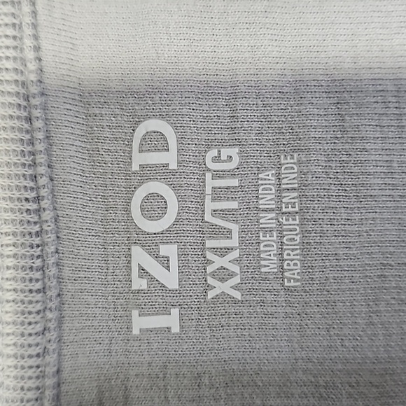 IZOD gray and silver XXL half zip sweater jacket - Picture 5 of 6
